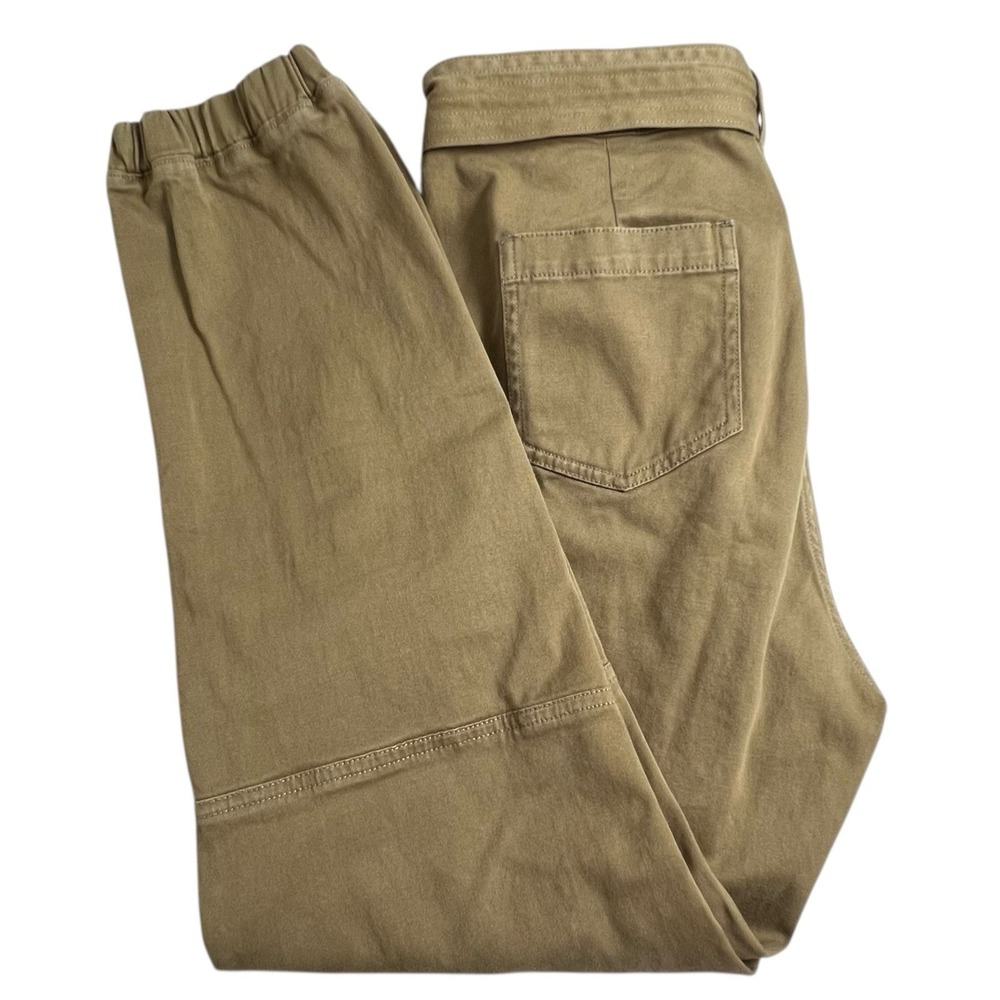 Faherty Womens 30 Olive Green Orion Utility‎ Jogger Pants Belt High Rise